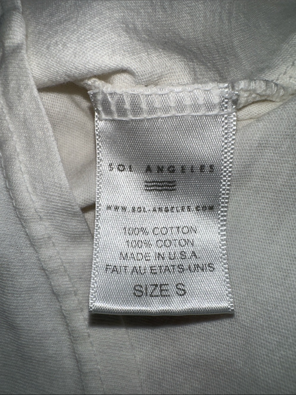 Sol Angeles Women's White Graphic Palm-Print Sleeveless Muscle Tee Size S - Picture 4 of 8